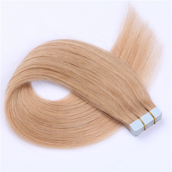 Wholesale double drawn high quality brazilian straight tape in extensions cost XS087